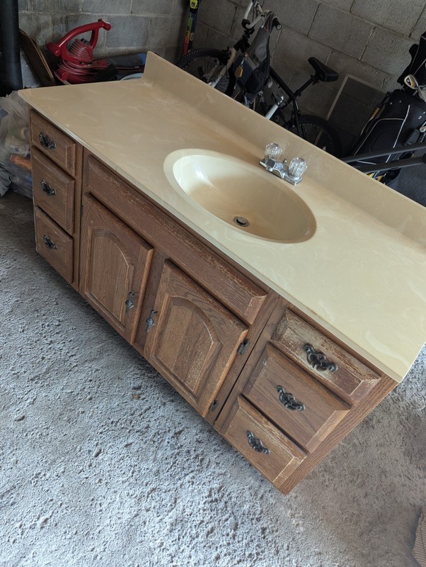 Bathroom Vanity - 54 Inch Single Sink.