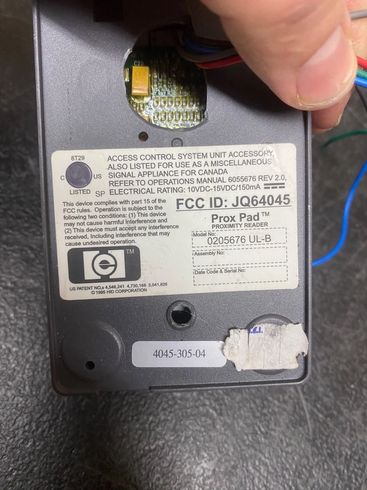 IEI JQ64045 0205676 UL-B EntryProx Proximity Reader entryProx, Good! - Image 4 of 4