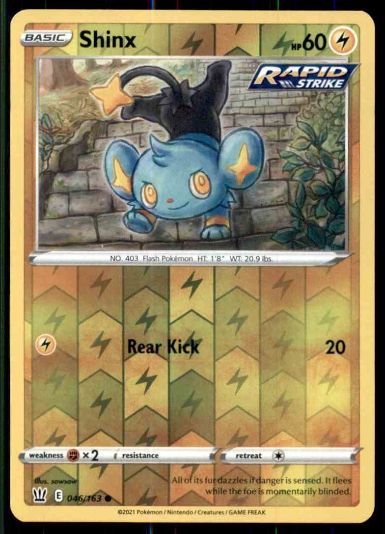 2021 Pokemon Sword & Shield Battle Styles - Reverse Foil Shinx C #46