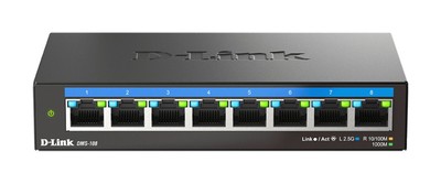 D-LINK D-Link DMS-108 5-Port Multi-Gigabit Unmanaged Destop Switch 8