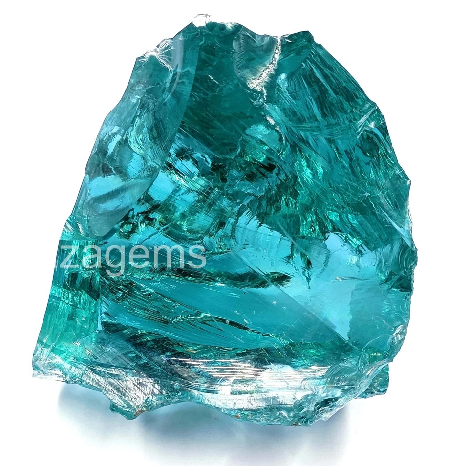 Gema áspera sin cortar azul aguamarina natural certificada de 7000 quilates pieza de coleccionista 5ARO Foto 3 de 4