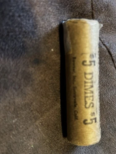 1955-S Roosevelt Dime Roll of BU Condition OBW