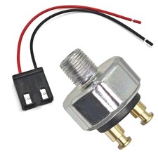 Low Pressure Brake Light Switch with Pigtail Wire Connector Compatible Silver