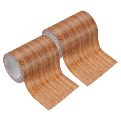 2 Stück Texturband Holz 3,1'' x 15 Fuß, zur Reparatur Eiche Optik orange