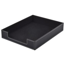 Best Leather Letter Tray Office Supplies Desk Organizer for Mail Paper Files