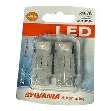 Sylvania 3157a Amber Led Bulbs Bp2 2-pack Fits 3457a 4157a New Sealed