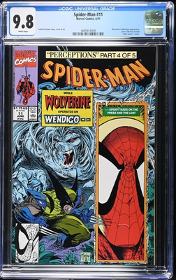 #ad SPIDER MAN #11 CGC 9.8 TODD MCFARLANE COVER $500.00