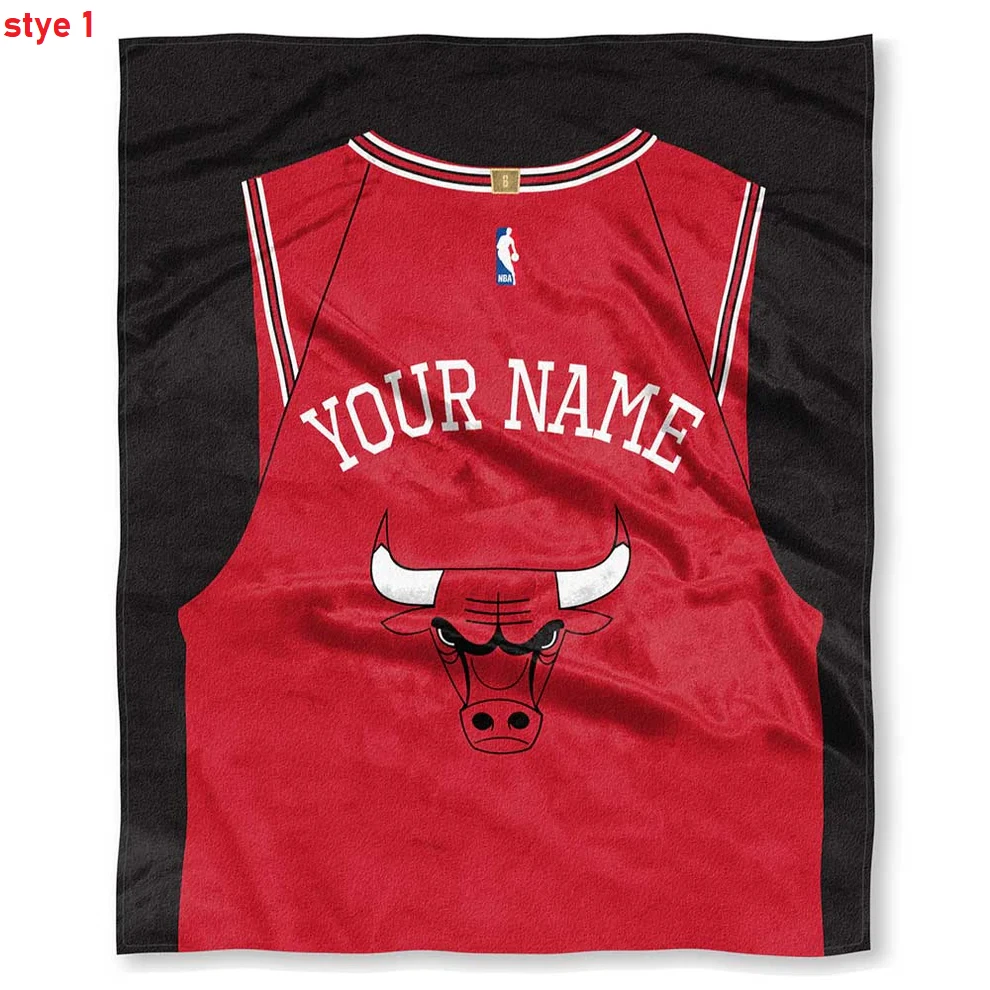 Personalized Basketball Fan Colorblock Flannel Throw Blanket