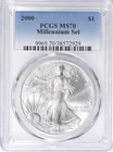 2000 American Silver Eagle Dollar Millennium Set PCGS MS70