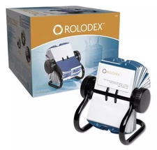 Rolodex Rotary Business Card Organizer Holder 400 Cards with A-Z Index Tabs New