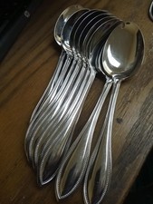 Oneida Stainless Arbor American Honey 7 3/8" Soup Spoons (10) FREE SHIPPING POB2