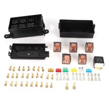 6 Way Relay Box Car Box with 1pc 4p 12v 5pcs 100A Transparent Shell Relays