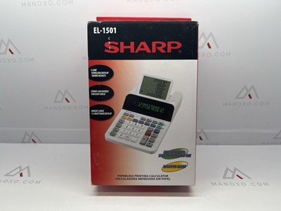 Sharp El-1501 Compact Cordless Paperless Large 12-Digit Display Deskto