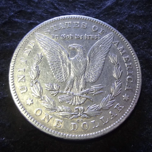 1880-CC Morgan Silver Dollar - Choice XF+ details from the Carson City mint R'78