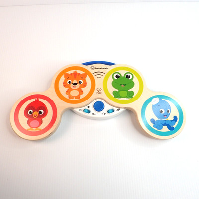 Baby Einstein Hape Wood Touch Drum with Magic Touch Technology Vibrant Colors