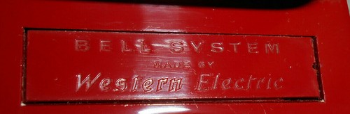 AUSGEZEICHNET VINTAGE WESTERN ELEKTRISCH ROT KLASSISCHE TRIMLINE DREHZIFFERBLATT SCHREIBTISCH TELEFON - Bild 12 von 12