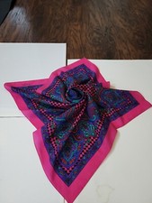 Axcess Scarf Paisley Pink Purple Vintage
