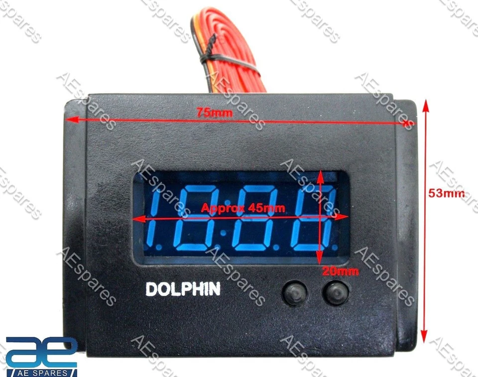 Digital Dash Clock Set 3 Fits Suzuki SJ413 SJ410 Samurai Gypsy Sierra Drover GEc - Image 3 of 4