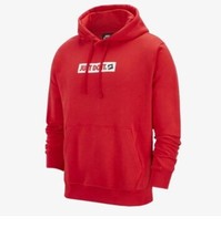 Mens Nike Just Do It hoodie Size M Red/White NWT