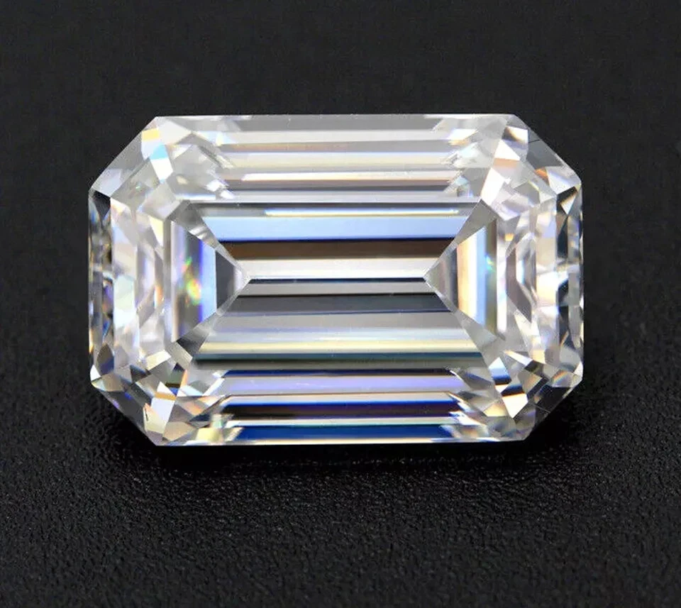  D Color Emerald Excellent Cut 0.5-10ct VVS1 GRA Certificate Loose Moissanite - Image 4 of 4