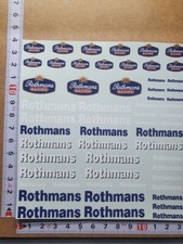 DECALS 1/24 LOGOS TOBACCO " ROTHMANS RACING " - DCC12436