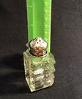 VINTAGE CUT GLASS STERLING LIDS SALT PEPPER SHAKERS — photo 4