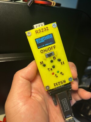 Handheld RS232 serial data tester display support different baud rate