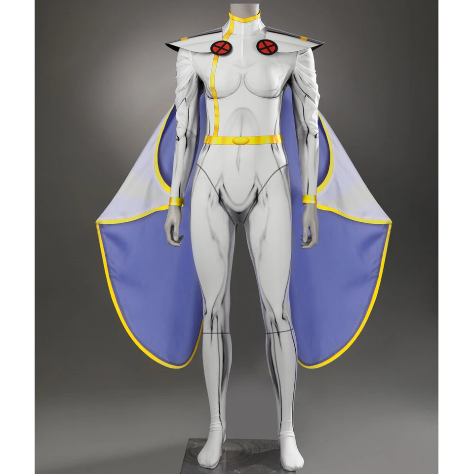 X-Men 97 Tormenta Ororo Munroe Juegos con disfraces Mono Mujeres Body Disfraz Halloween Foto 2 de 4