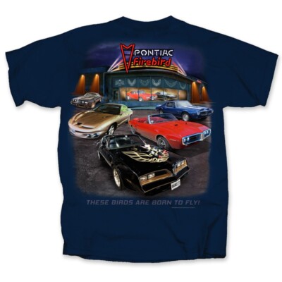 Pontiac Firebird Trans Am Showroom Navy Blue T-Shirt