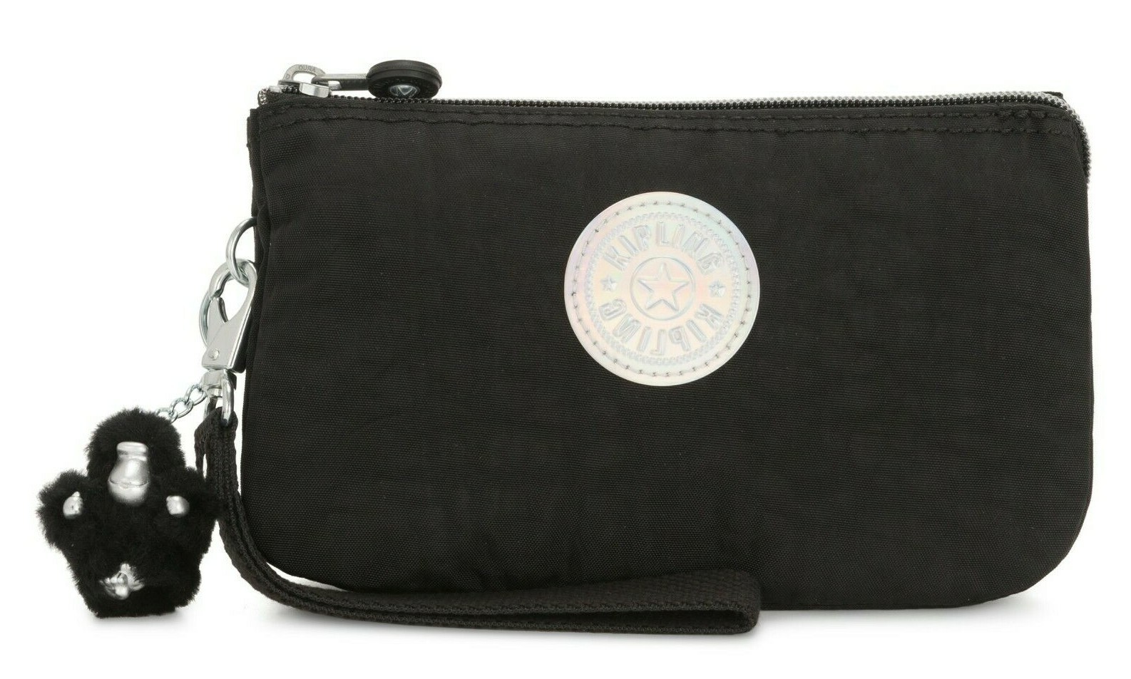 Kipling CREATIVITY XL Extra Large Purse With Wristlet - Black Hologram RRP £42
