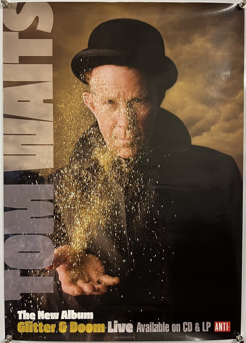 Tom Waits Glitter And Doom Live Official Original Promo Poster