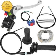 Mini Bike Throttle Assembly + Mini Bike Drum Brake Lever Replacement for Coleman