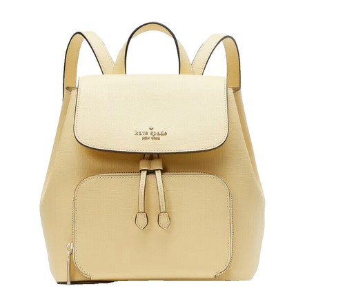 Kate Spade Leila Brown Pebbled Leather Drawstring Top Handle  display picture 1
