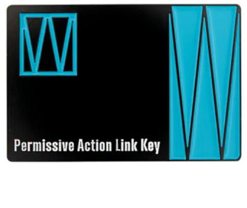 Metal Gear Solid Snake Permissive Action Link BLUE Pal Key Card