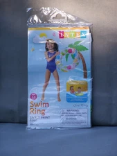 Intex Inflatable Swim Ring Lively Print 20" 51 cm 59230EQ Pool Beach Ages 3-6  B