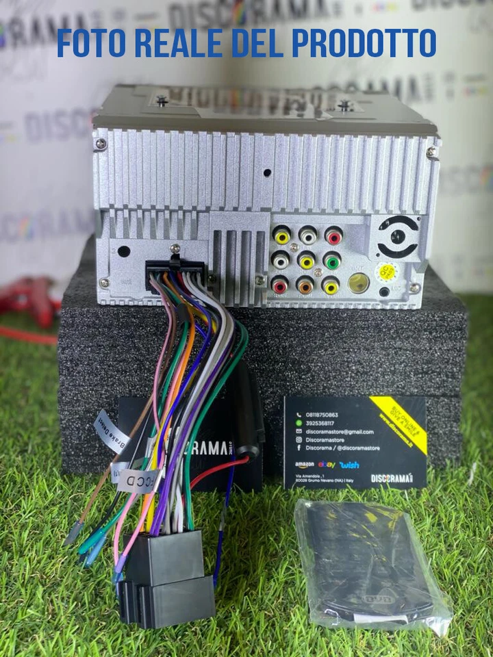 STEREO AUTORADIO 2 DIN CON LETTORE CD DVD 7" POLLICI USB BLUETOOTH MP3 MP5 HD - Immagine 3 di 4