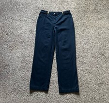 St. John Sport Marie Gray Pants Size 10 Womens Blue Dress Straight Leg USA Made