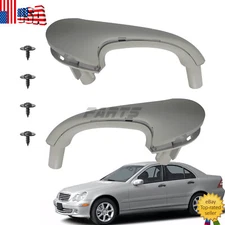 For Mercedes-Benz W203 C-Class Left & Right Interior Door Pull Handle Set Grey