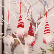 Christmas Santa Faceless Gnome Xmas Tree Hanging Ornaments Party Home Decor