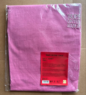BTS J-HOPE Hope On The Stage Official Goods S/S T-shirt Pink L