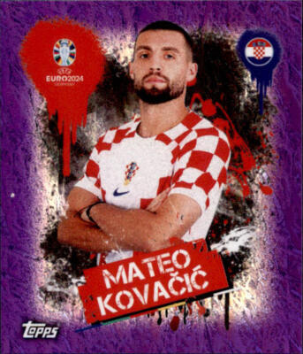 EURO EM 2024 Sticker CRO 3 - Mateo Kovacic - Artist - LILA