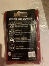 Gorilla Grip Premium Over The Door Mesh Pocket Shoe Organizer, 24 Large Breat...