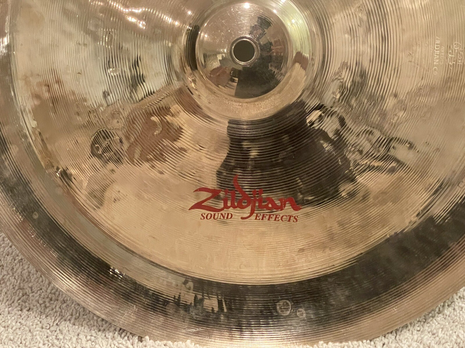 Zildjian 16” Oriental China Trash Cymbal Sound Effects 924 Grams Drums