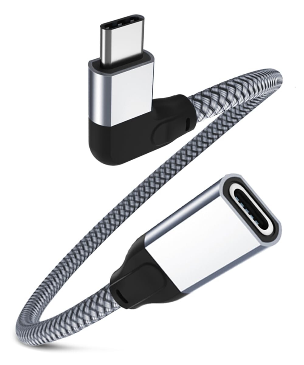Cavo Di Prolunga USB-C 10 Gbps - Maschio-Femmina, Intrecciato, Ricarica Rapida E Trasferimento Dati 4K, Lunghezze 25/50/100 Cm, Compatibile Con Cellulari, Tablet, Laptop