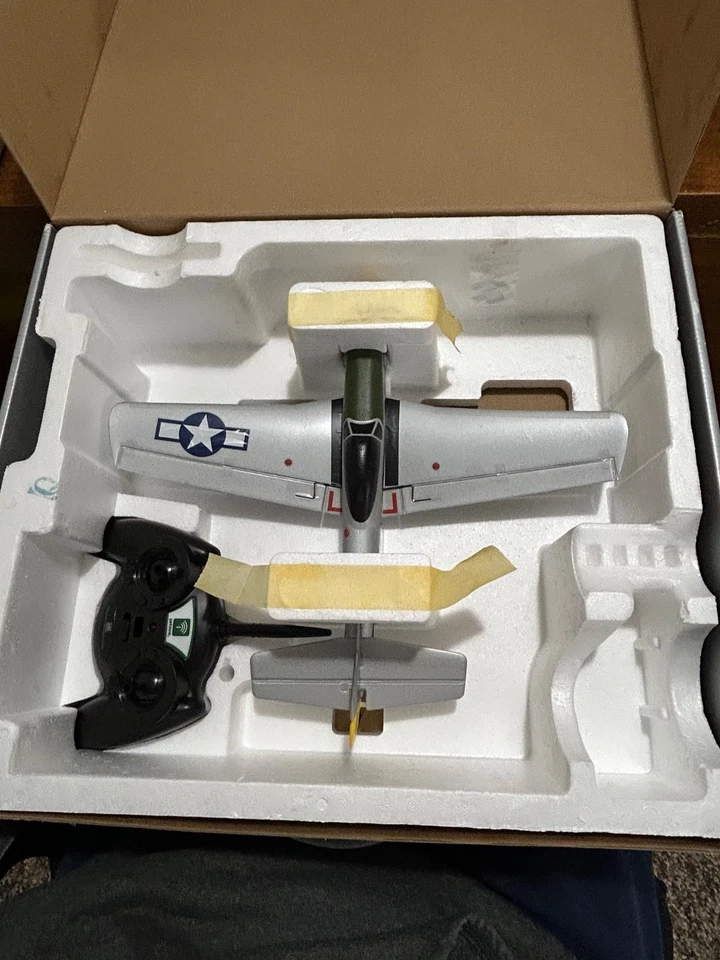 PARKZONE P51D MUSTANG RTF ULTRA-MICRO FLYER 4 CHANNEL UNTESTED MISSING BATTERY - Image 2 of 4