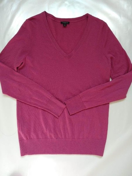 Women Ann Taylor Sweater Pink Wool 38 / M / 46