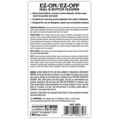 STAR BRITE EZ-ON EZ-Off Boat Hull & Bottom Cleaner - Effortlessly Remove Stains