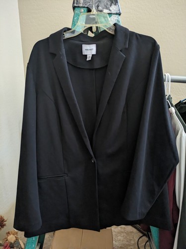 Woman's Black Dress Nine West Jacket Sports Coat XXL