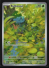 Bulbasaur 166/165 SV: MEW EN-151 Illustration Rare Pokemon Card on eBay