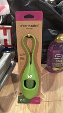 Earth Rated Dog Poop Bag Dispenser with 15 Bags Lavender Scented Eco Friendly